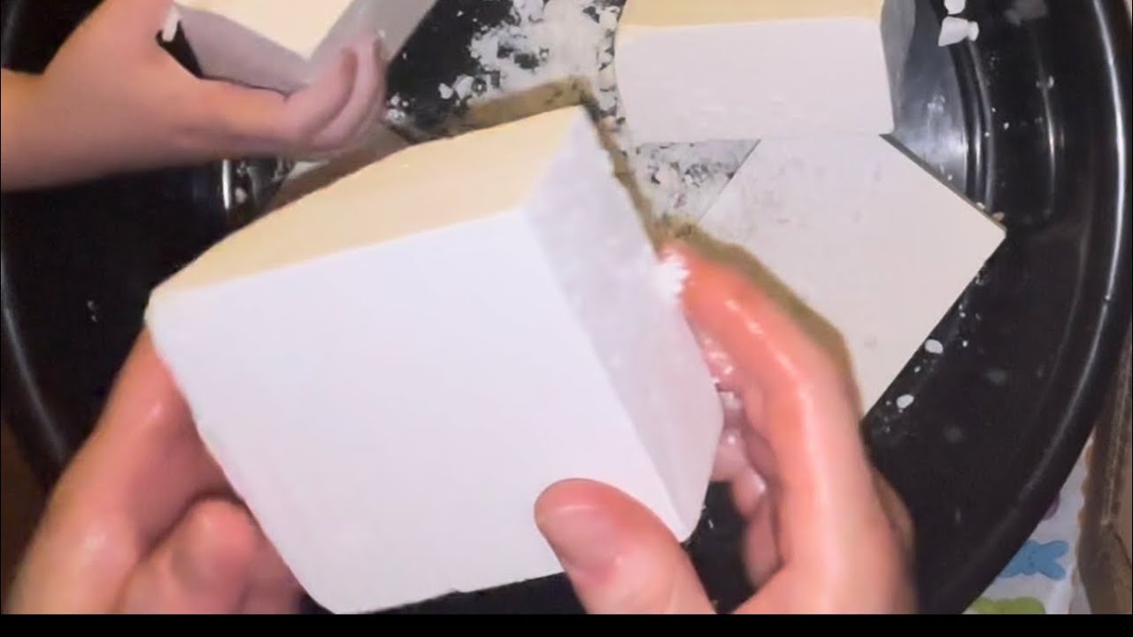 5 Blocks Jenny’s Choice Gym Chalk Crush • Feat. Little hands & lots of dust 🤍• ASMR • Satisfying