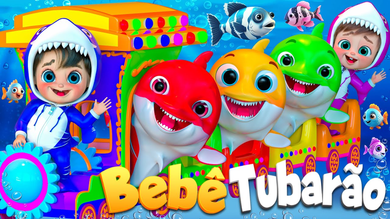 Cantando com o Bebê Tubarão | rimas infantis e canções infantis  @SuperLucaPortugues