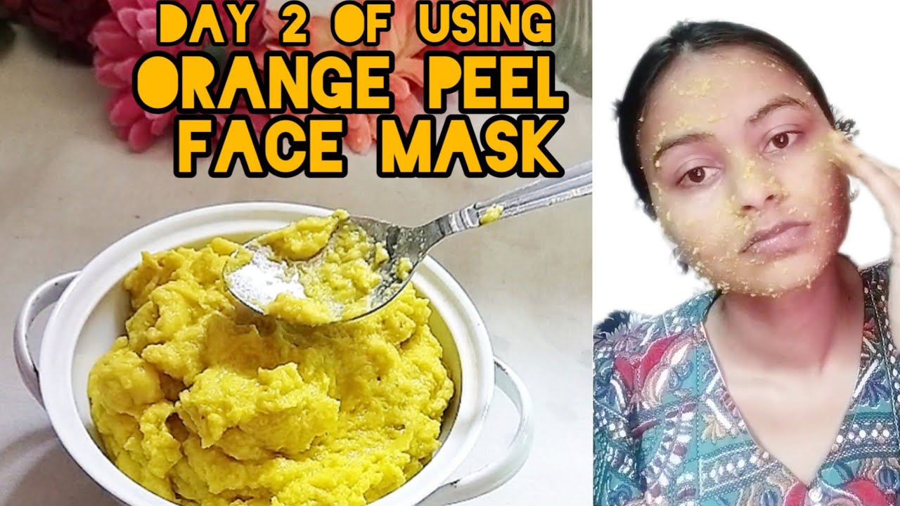 DAY 2 of using ORANGE PEEL FACE MASK #youtube#diy #minivlog #skincare #facemask #beautiful #music