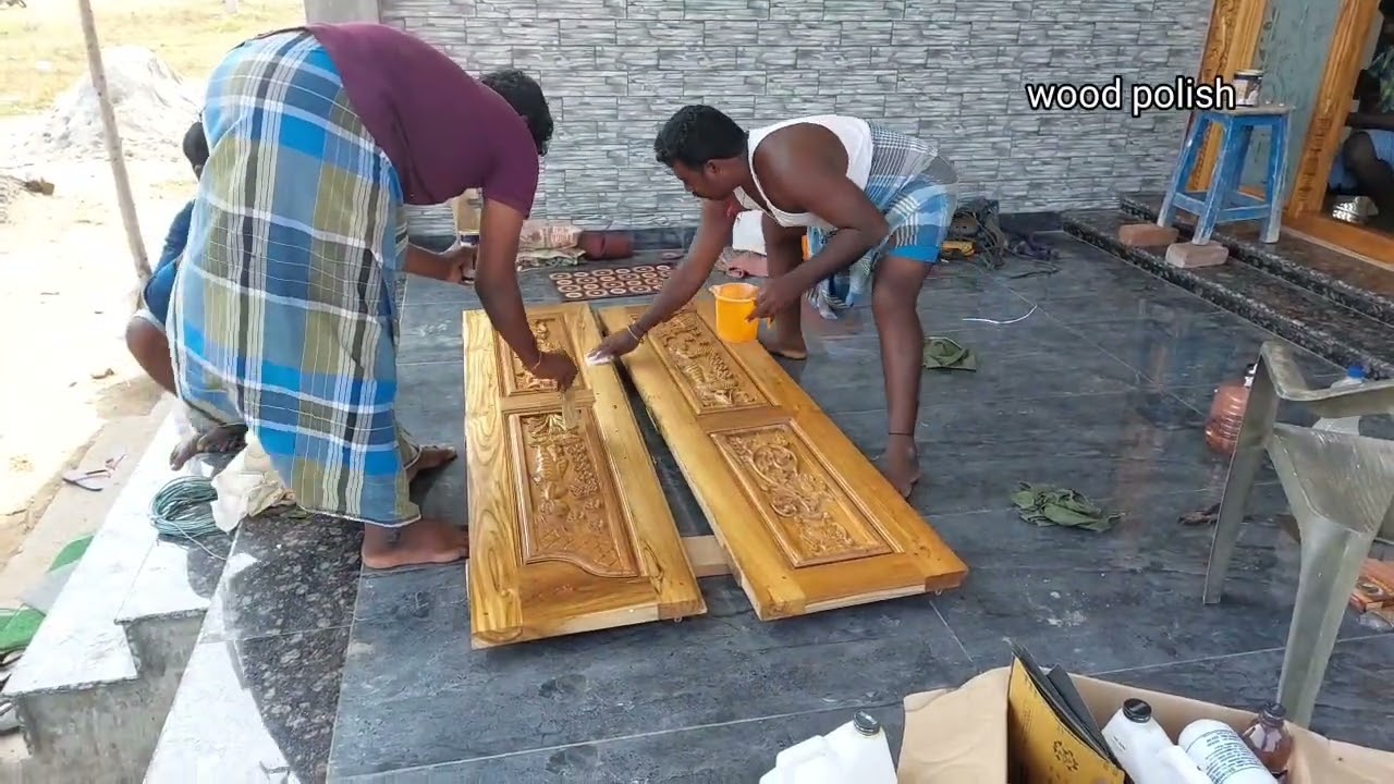 தேக்கு மரம் கதவு பாலீஷ் தமிழில் | தேக்கு மரம் பாலிஷ் செய்வது எப்படி