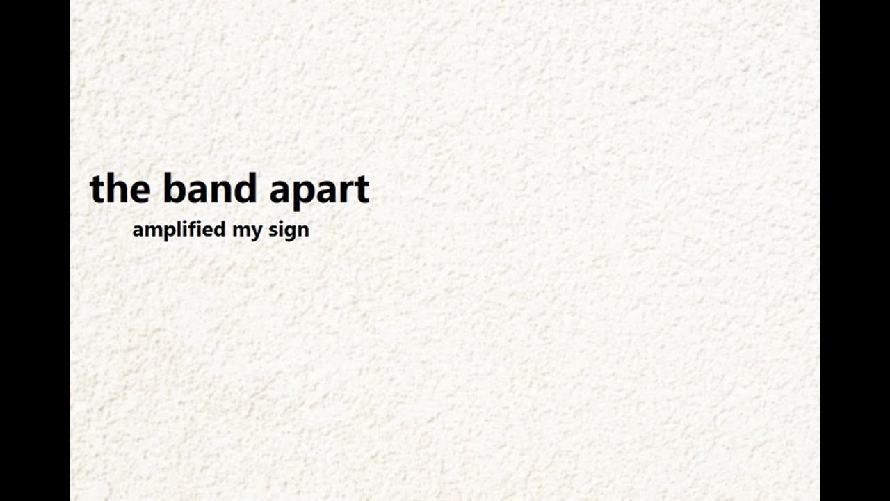 【cover】the band apart / amplified my sign