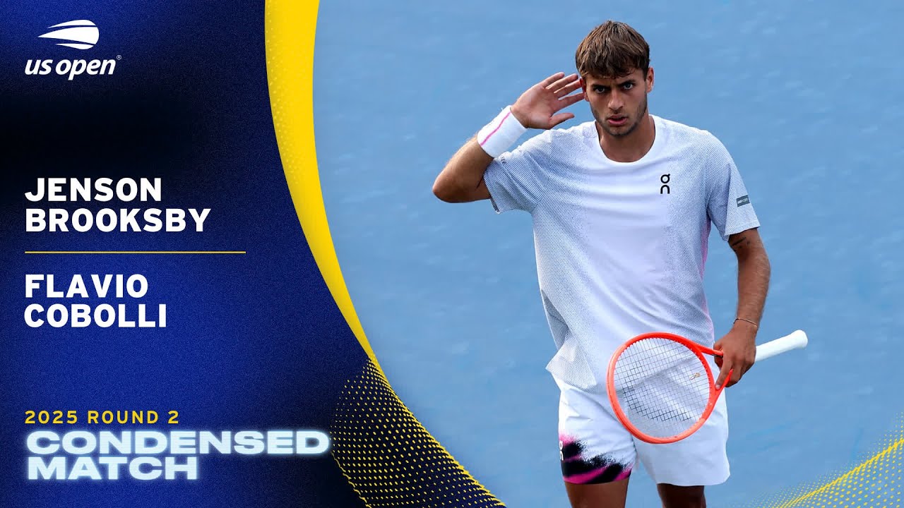 Jenson Brooksby vs. Flavio Cobolli Condensed Match | 2025 US Open Round 2