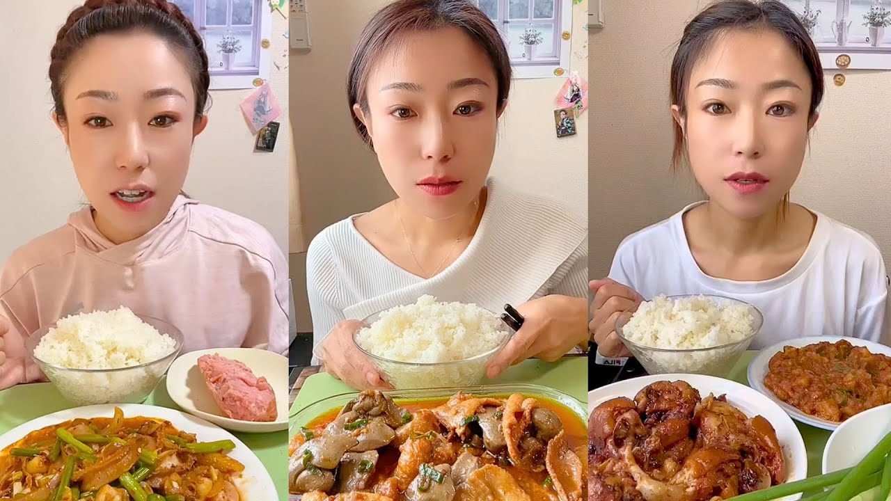 Chinese Home-Cooked Food Mukbang | Realistic Eating Sounds No Talking 
