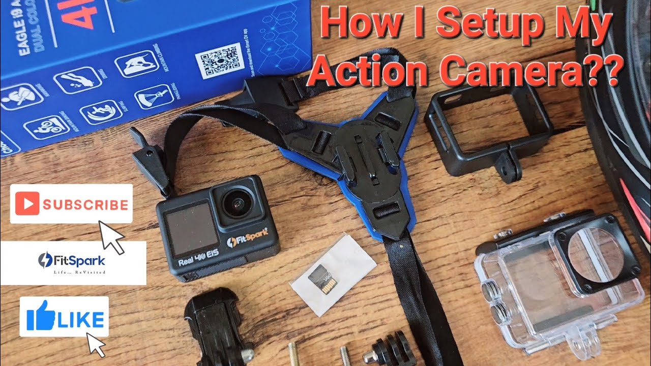 Action Camera Setup | Fitspark Eagle I9 | Motovlogging action camera under 3000/-