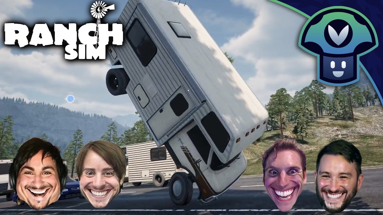 Vinny, Jerma, Pokelawls & Ster - Ranch Simulator