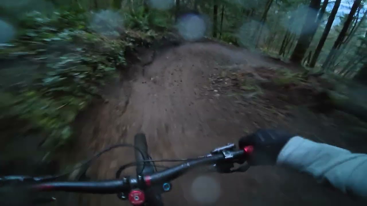 Silent and rainy - Full pull Down Poppin' Tops & Flow State at dusk @ Raging River Trail system