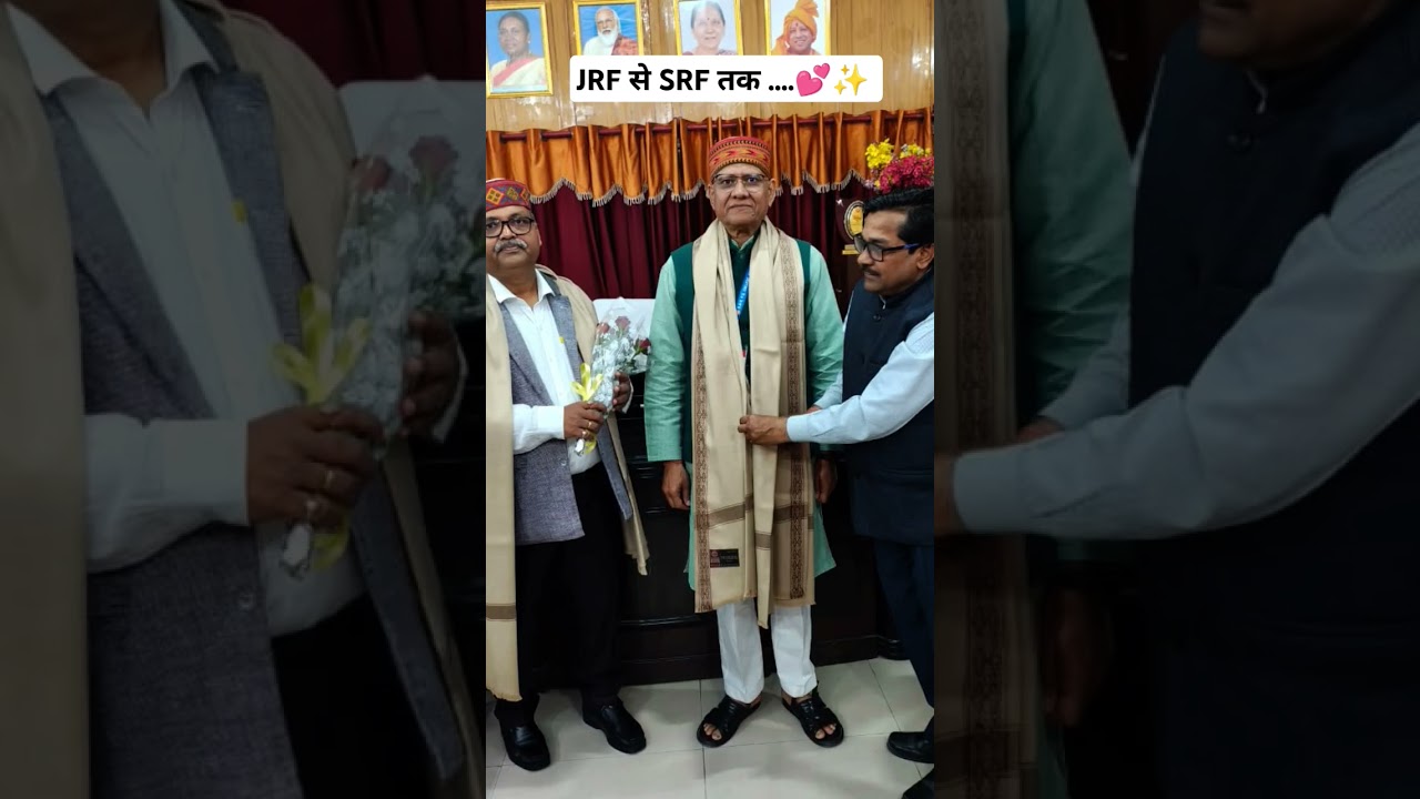 JRF to SRF upgradation 🎓✨🙏