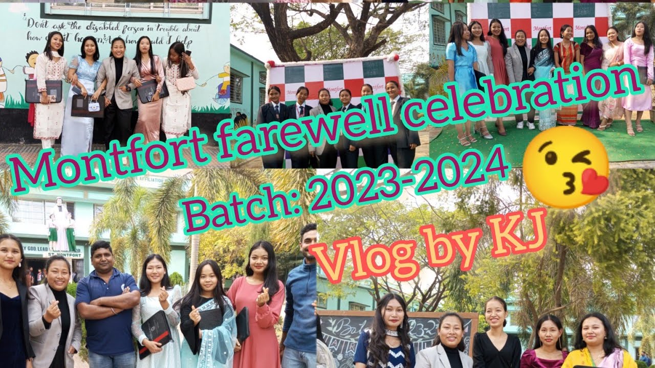 Montfort HR.SEC school farewell vlog///batch: 2023-2024🌹🌹🌹😉