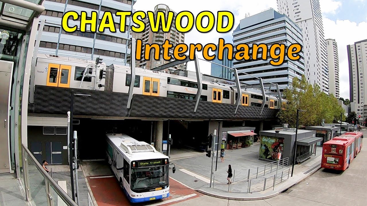 CHATSWOOD Station - Train Station & Bus Interchange - CHATSWOOD NSW - Sydney Australia