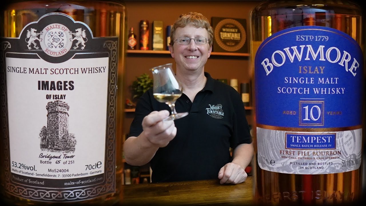 MOS Images of Islay – Bridgend Tower 2024 53,2 % vs. Bowmore Tempest 10 Jahre 55,1 %