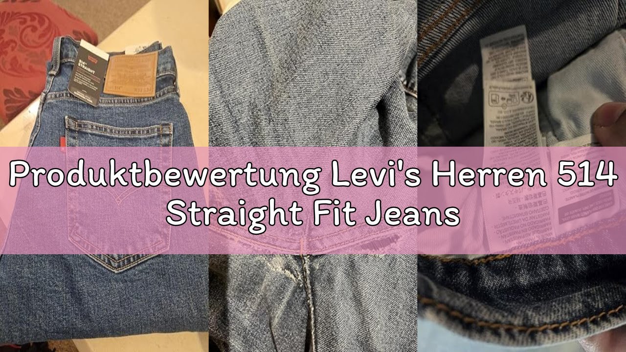 Produktbewertung Levi's Herren 514 Straight Fit Jeans