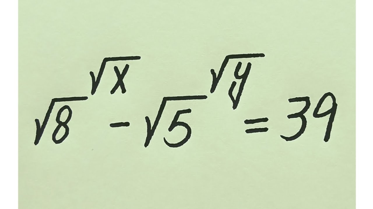 Harvard Admission Interview Trick | Find the value of ( x,y)=?