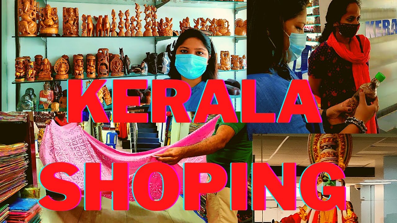 Kerala shopping #vlog4   kovalam kerala Spices  local shopping Center