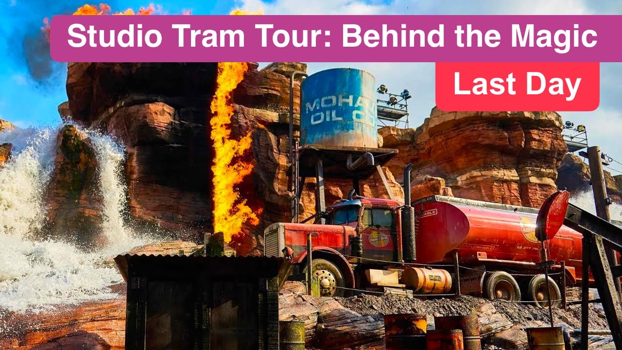 POV on the Studio Tram Tour: Behind the Magic's Last Day at Walt Disney Studios, Paris.