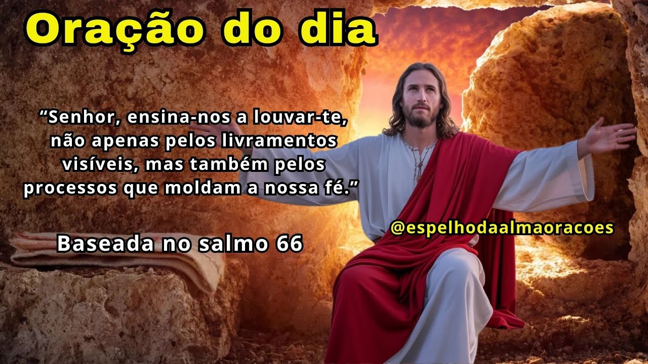 Senhor, ensina-nos a louvar-te pelos livramentos visíveis e pelos processos que molda a nossa fé.