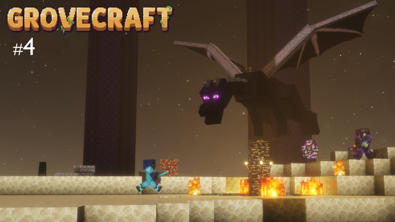 Taking on the End! - GroveCraft