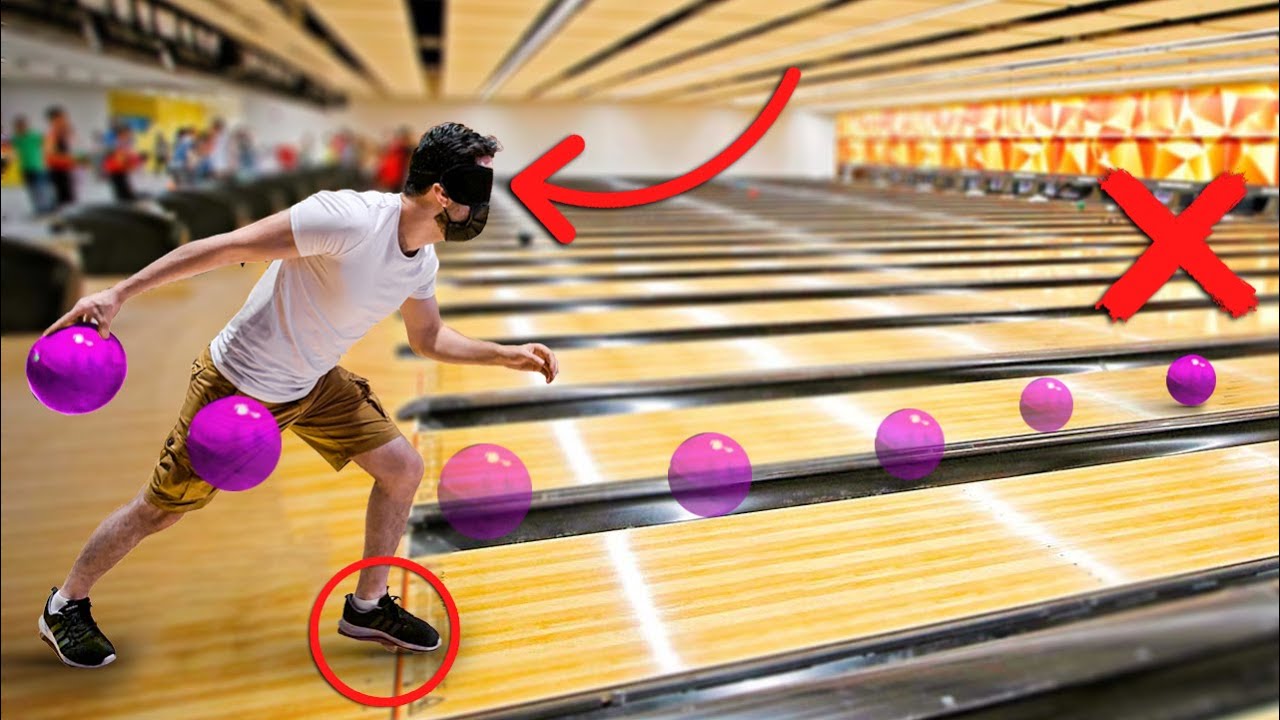 تحدي البولينج وانت مغمض والخسران يتعاقب | EYES COVERED Bowling Challenge !