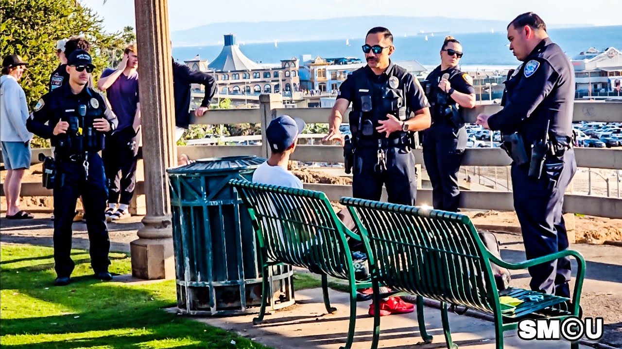 𝗣𝗔𝗟𝗜𝗦𝗔𝗗𝗘𝗦 𝗣𝗔𝗥𝗞 𝗣𝗔𝗧𝗥𝗢𝗟: Police Speak With Man During Afternoon Patrol