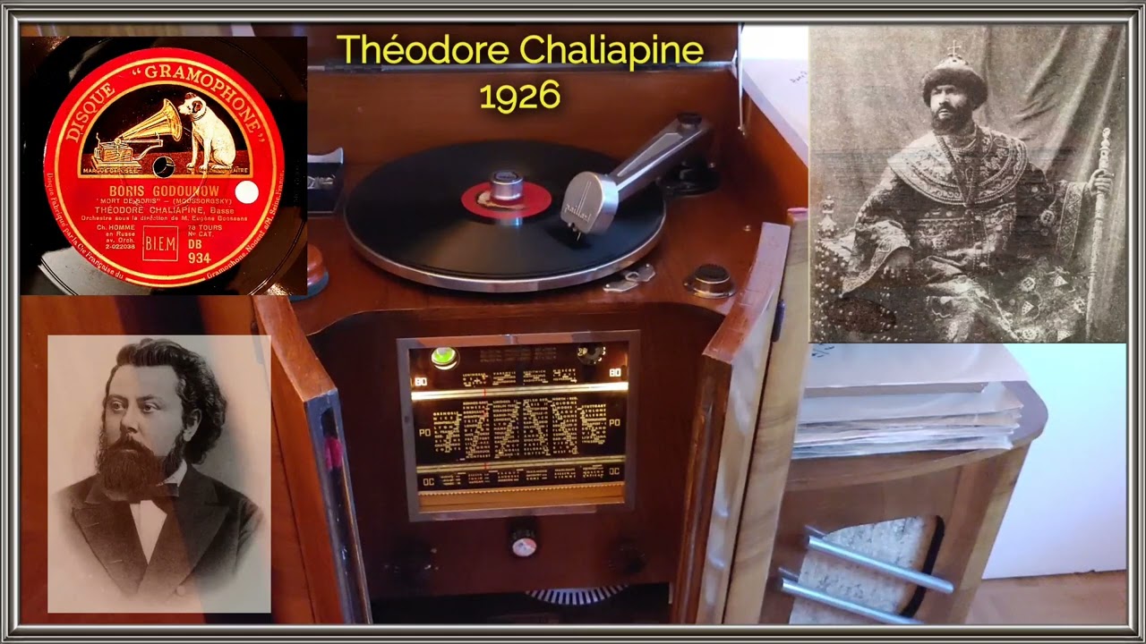 BORIS GODOUNOV - Mort de Boris ( Moussorgksy) - Théodore Chaliapine - Gramophone D.B. 934 - 1926
