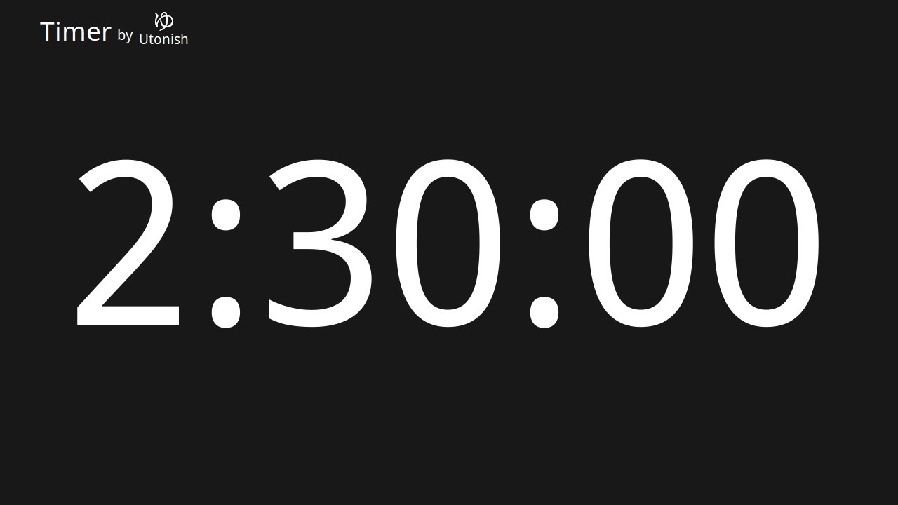 2h30m Countup Timer