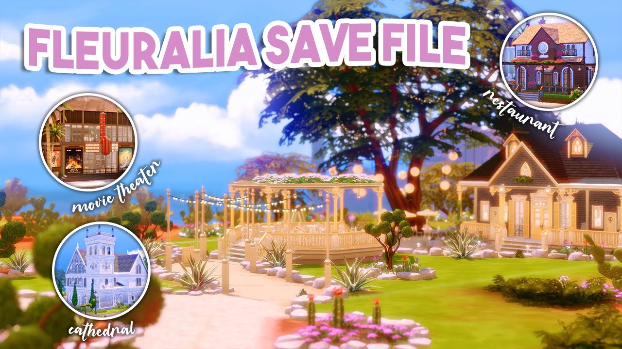 Beautiful Builds & Festivals 🎈 | The Sims 4 Save File Overview
