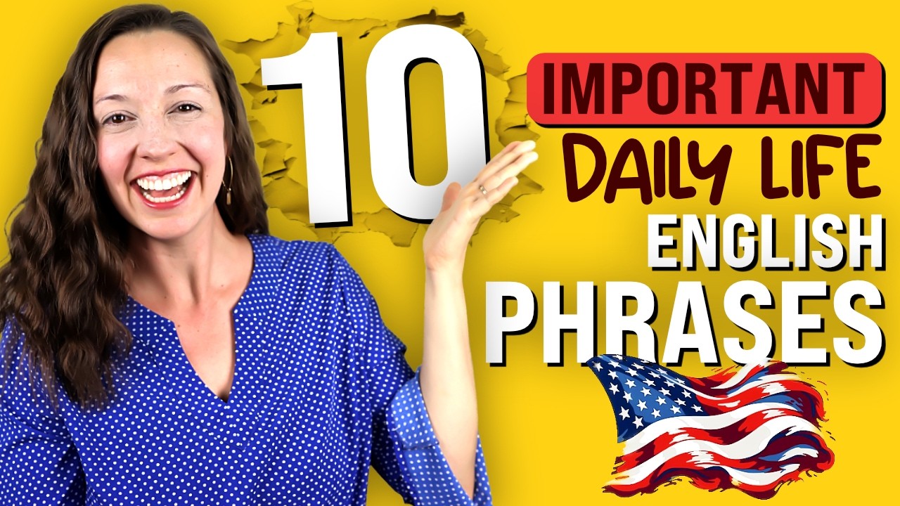 Speak English Confidently: Daily Life Vocabulary