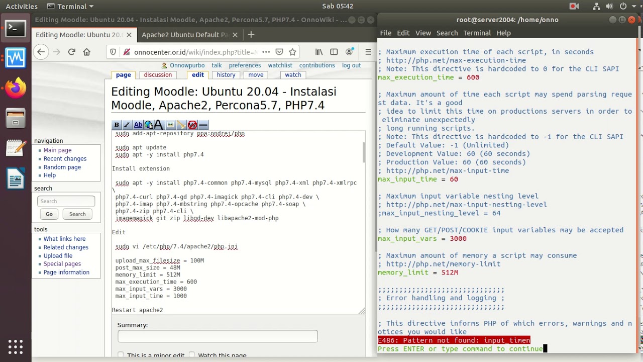 20200502 UBUNTU 20.04 instalasi e leaning server moodle