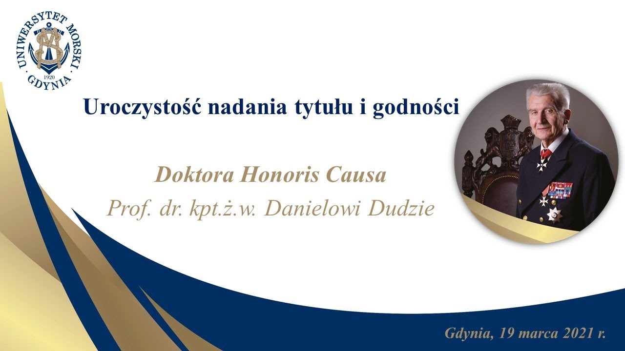 Daniel Duda - doktorat Honoris Causa UMG