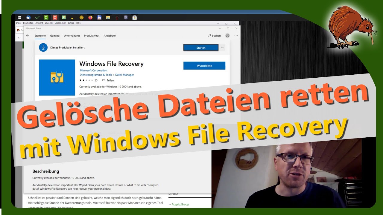 Windows: Recover deleted files with Windows File Recovery