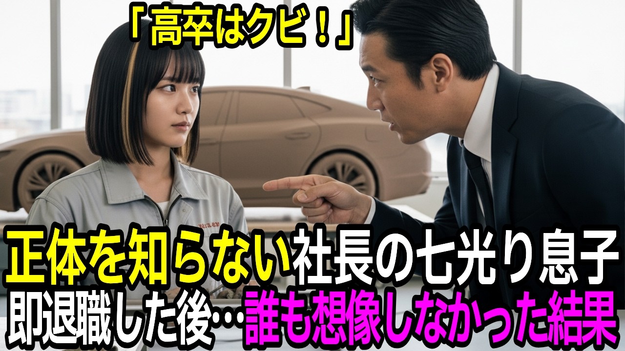「高卒はクビw」女性の正体を知らない社長の息子。「わかりました」…その後、誰も想像しなかった結果に...