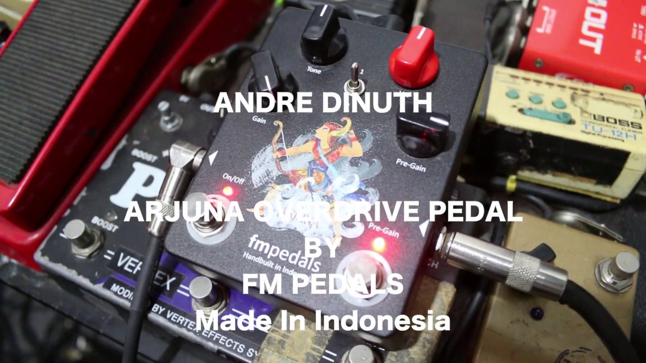 FM PEDALS ARJUNA OVERDRIVE PEDAL DEMO by Andre Dinuth