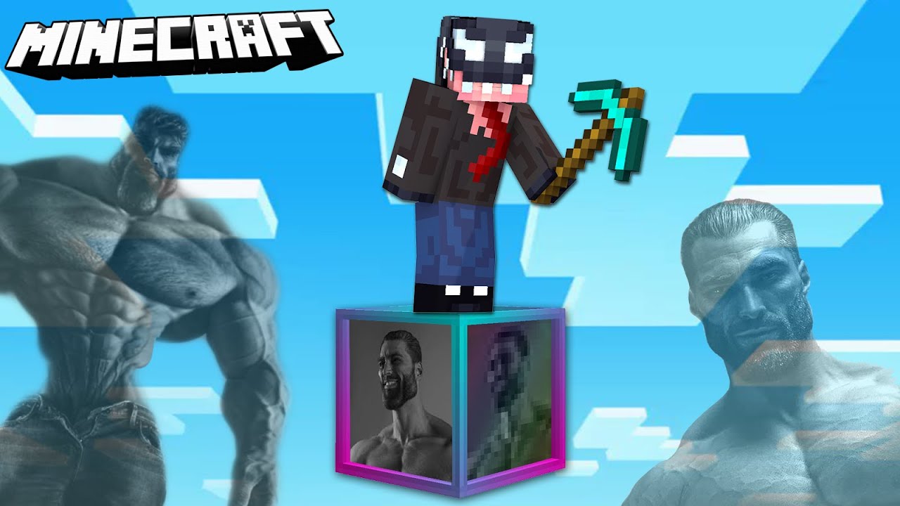MINECRAFT, ale TYLKO NA JEDNYM BLOKU OP CHADA!