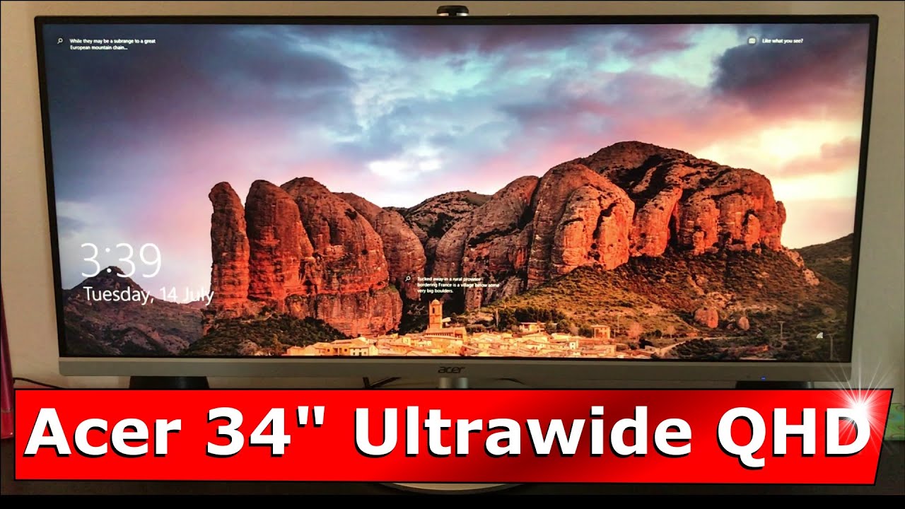 Игровой монитор Acer CB342CK Ultrawide QHD, распаковка и обзор