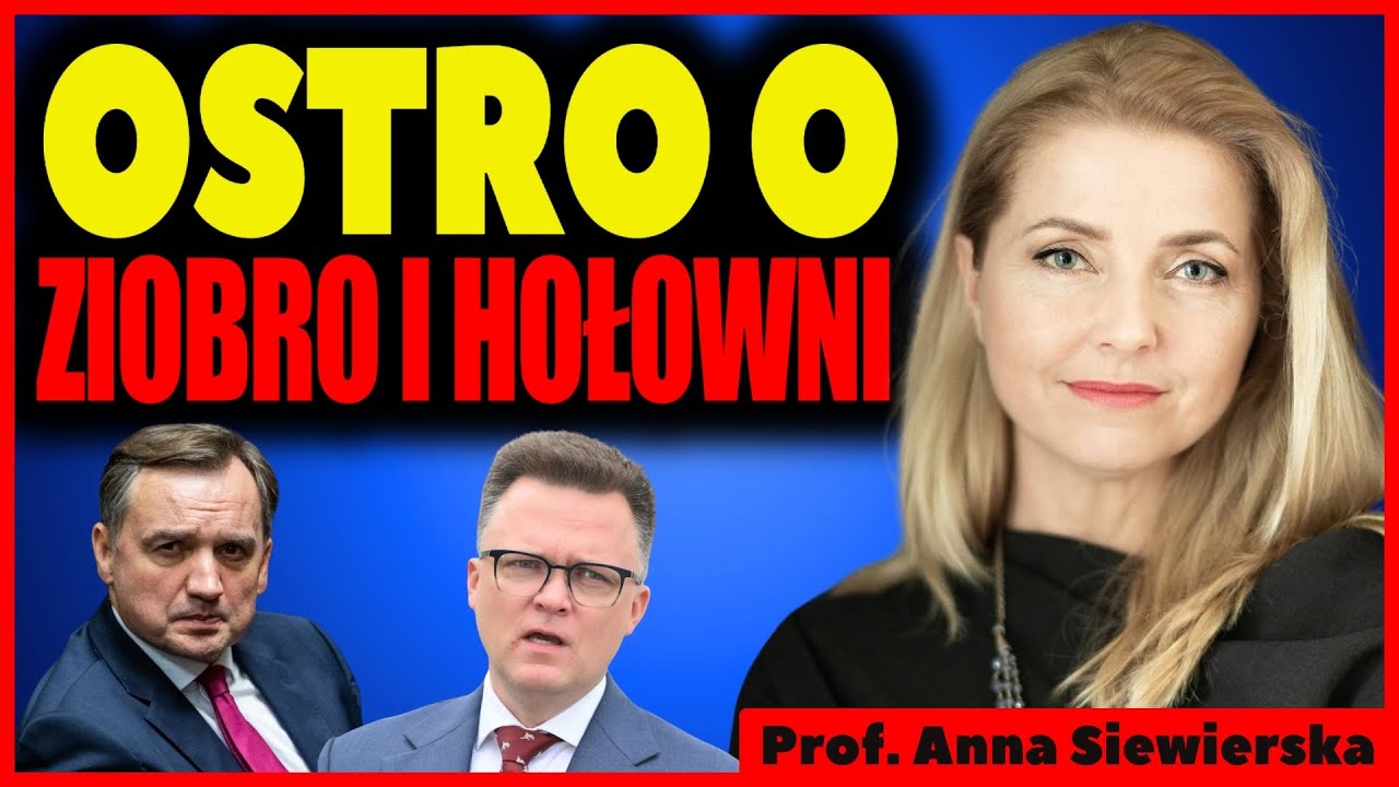 Prof. SIEWIERSKA: Ostro o Hołowni, Ziobro, Mateckim. Politycy robią nas w konia.