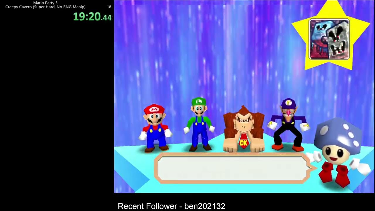 Mario Party 3 | Creepy Cavern Speedrun | Super Hard Difficulty | 29:44