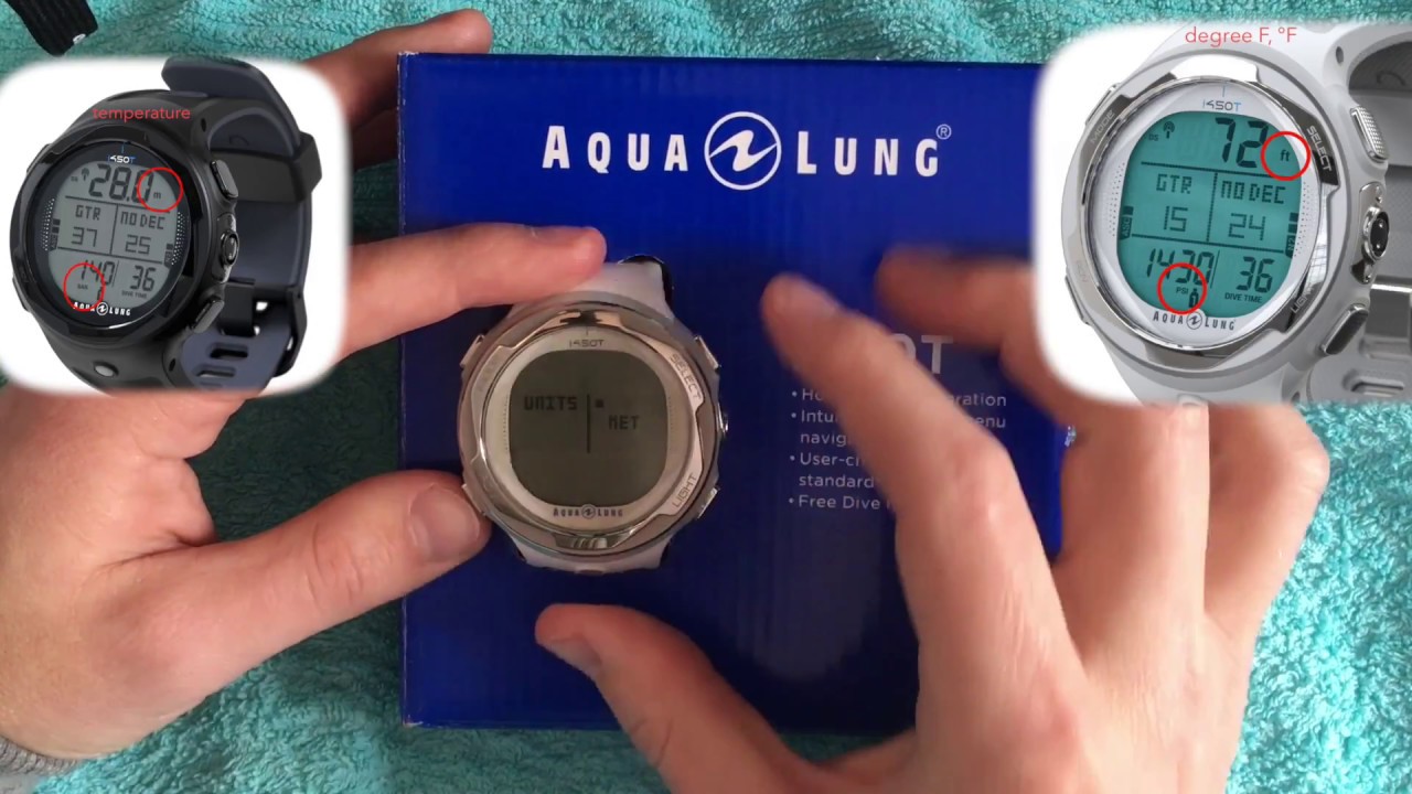 Aqualung i450T functions and accessories