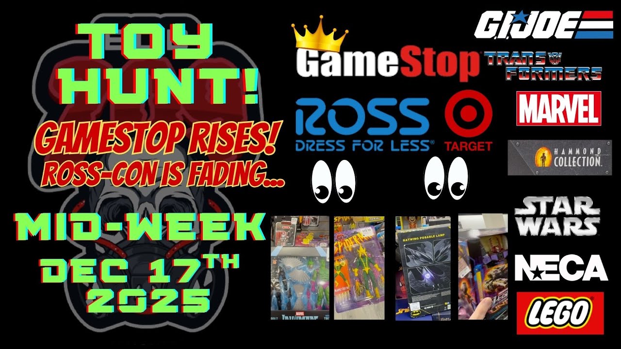 Поиск игрушек и новых фигурок 17 декабря. ROSS-CON продолжает радовать, а GameStop процветает!