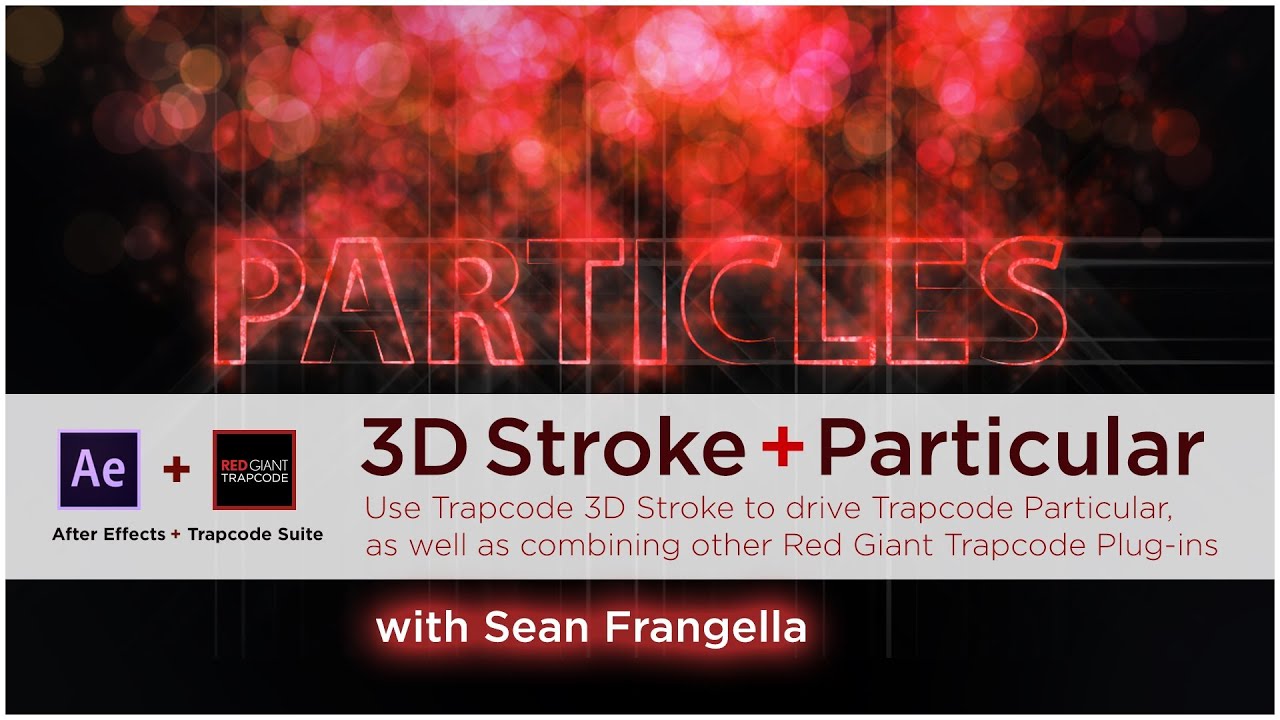 After Effects 3D Stroke and Particular Tutorial - Use red giant 3D Stroke to generate particles