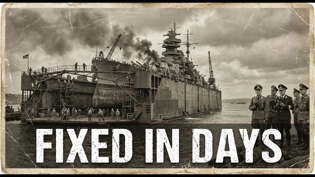 Germans Never Knew America Had Floating Repair Ships &mdash; Fixing Battleships in Days