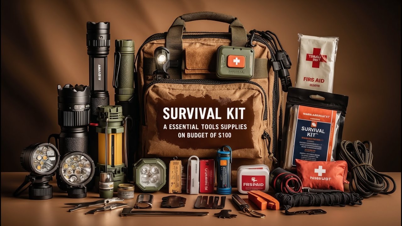 Prepping on a Budget Build Your Survival Kit for Just $100! #PreppingOnABudget #SurvivalTips  #SHTF