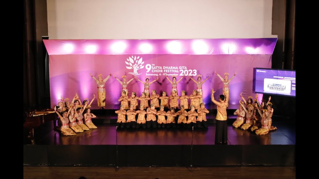 Swara Darmagita in 9th Satya Dharma Gita Choir Festival 2023