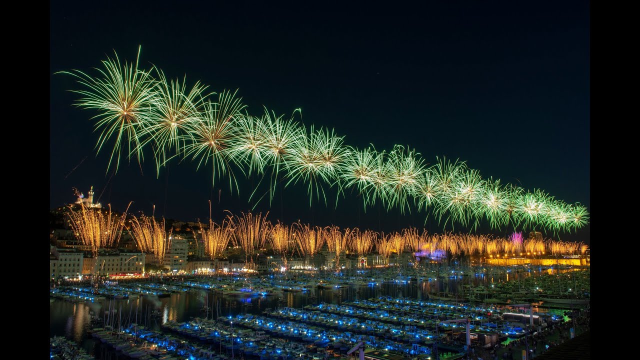 Le feu d'artifice du 14 juillet 2024 à Marseille