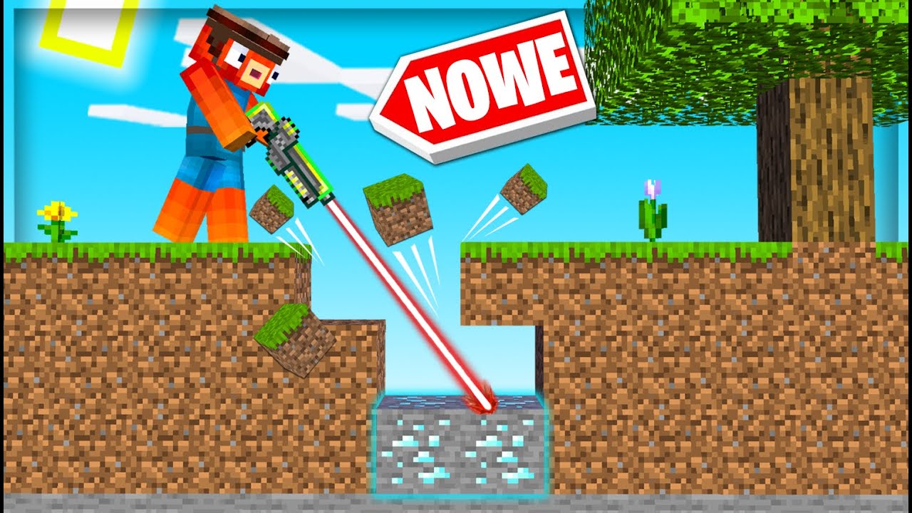 Minecraft, ale KILOF to PISTOLET Laserowy! ( Łatwe diamenty💎! )