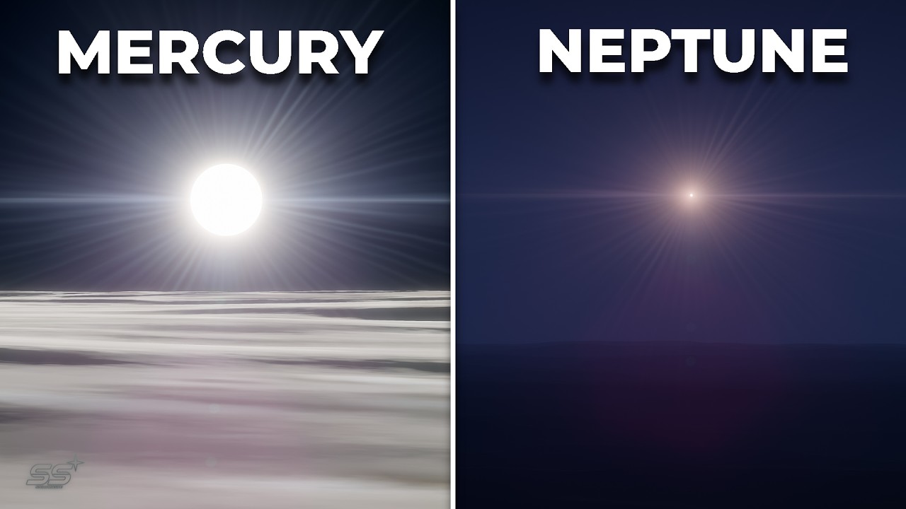 What Does The Sun Look Like On Other Planets? (Simulation)