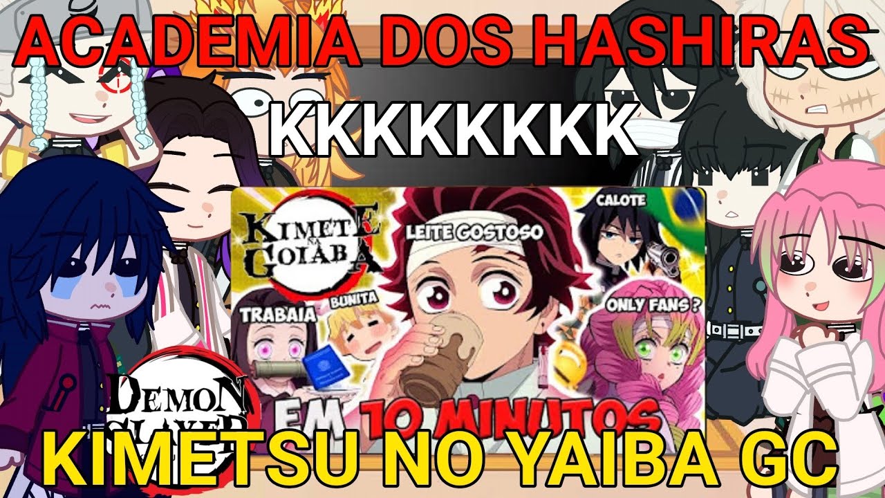 Hashiras react DEMON SLAYER ACADEMIA DOS HASHIRAS EM 10 MINUTOS 😂❤️
