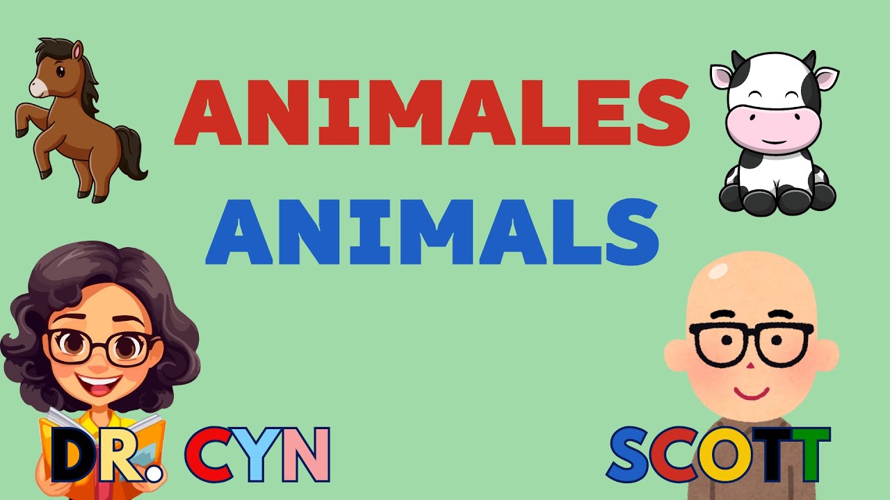 APRENDE LOS ANIMALES EN INGLÉS Y ESPAÑOL EN MENOS DE 5 MINUTOS