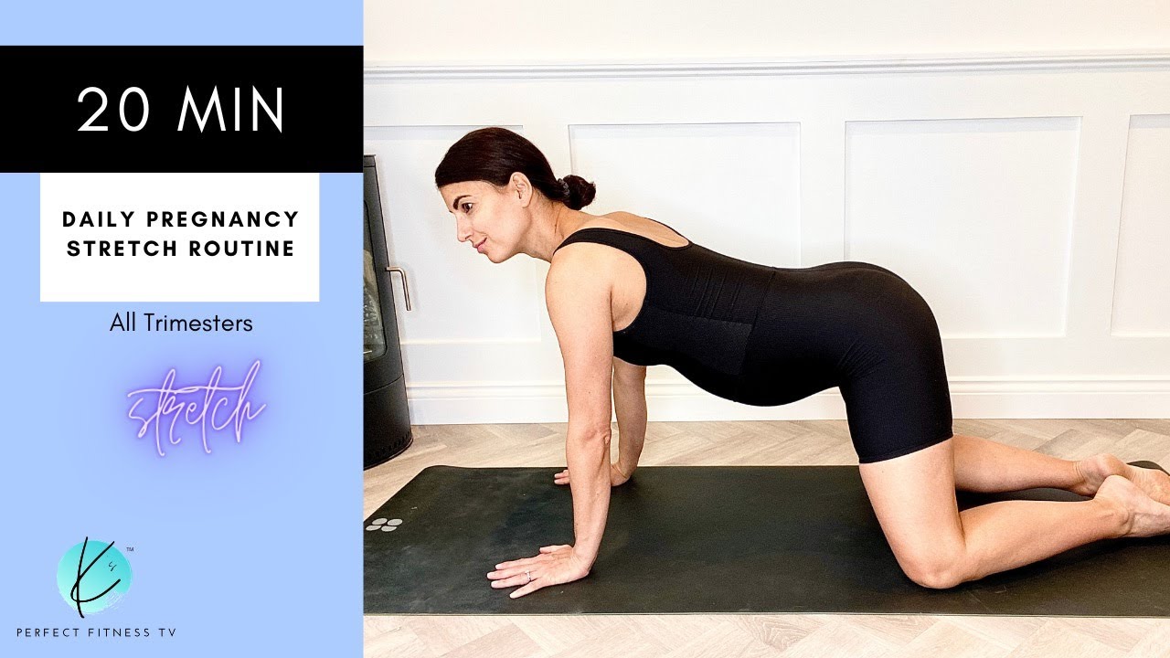 20 Minute Daily Pregnancy Stretch Routine To Ease Pregnancy Symptoms & Improve Your Sleep