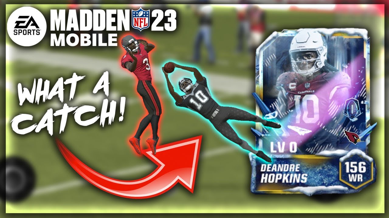 UF HOPKINS MAKES UNREAL CATCHES!! MADDEN MOBILE 23 ULTIMATE FREEZE ICONIC FOIL GAMEPLAY!!
