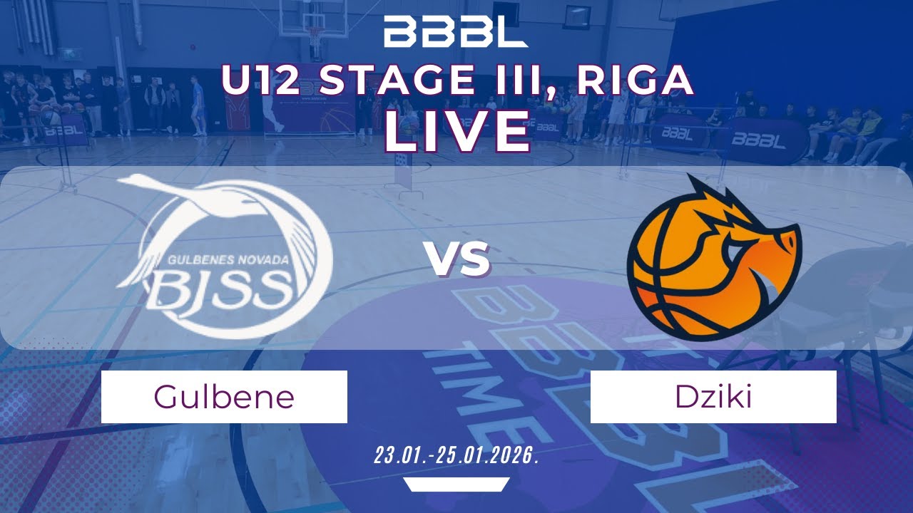Gulbene 2014 vs Akademia Mlodych Dzikow 2014 | BBBL U12 | Stage III