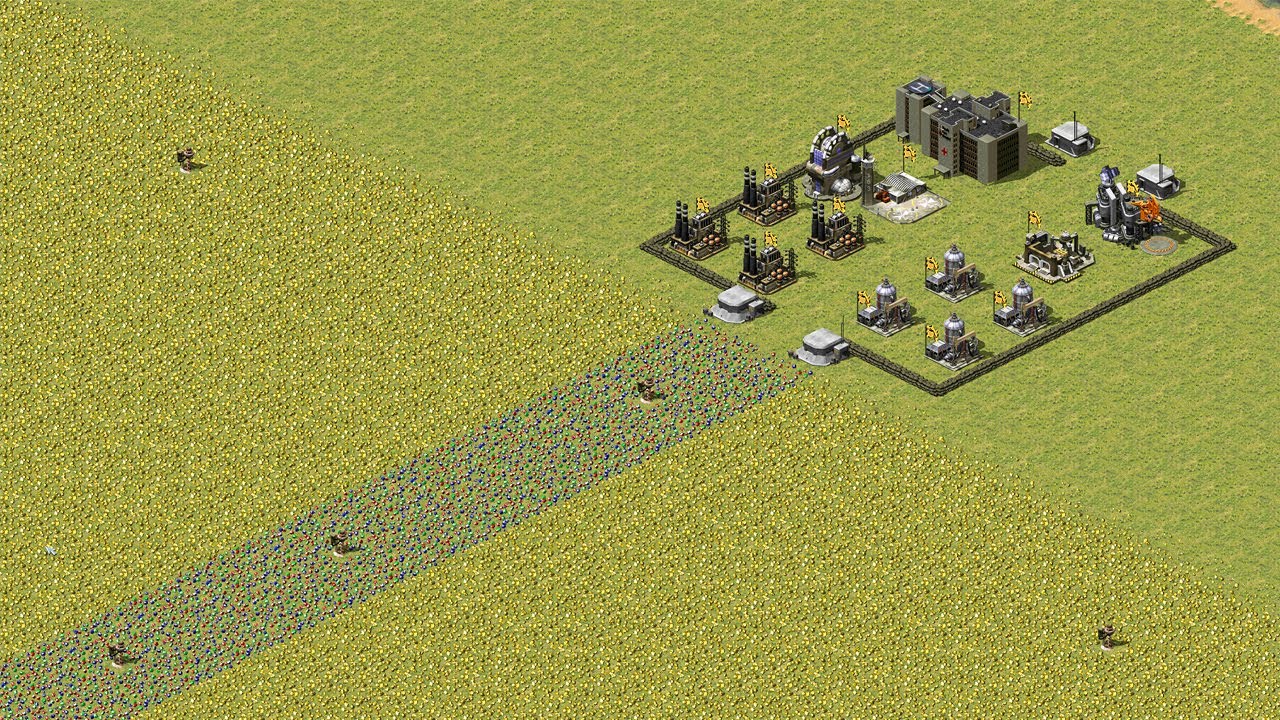 Red Alert 2 | Extra hard  | The future of the day map | America vs 7 random